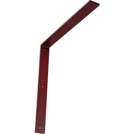 Ekena Millwork Hamilton Steel Bracket, Hammered Bright Red 2"W x 18"D x 18"H BKTM02X18X18HAHRE